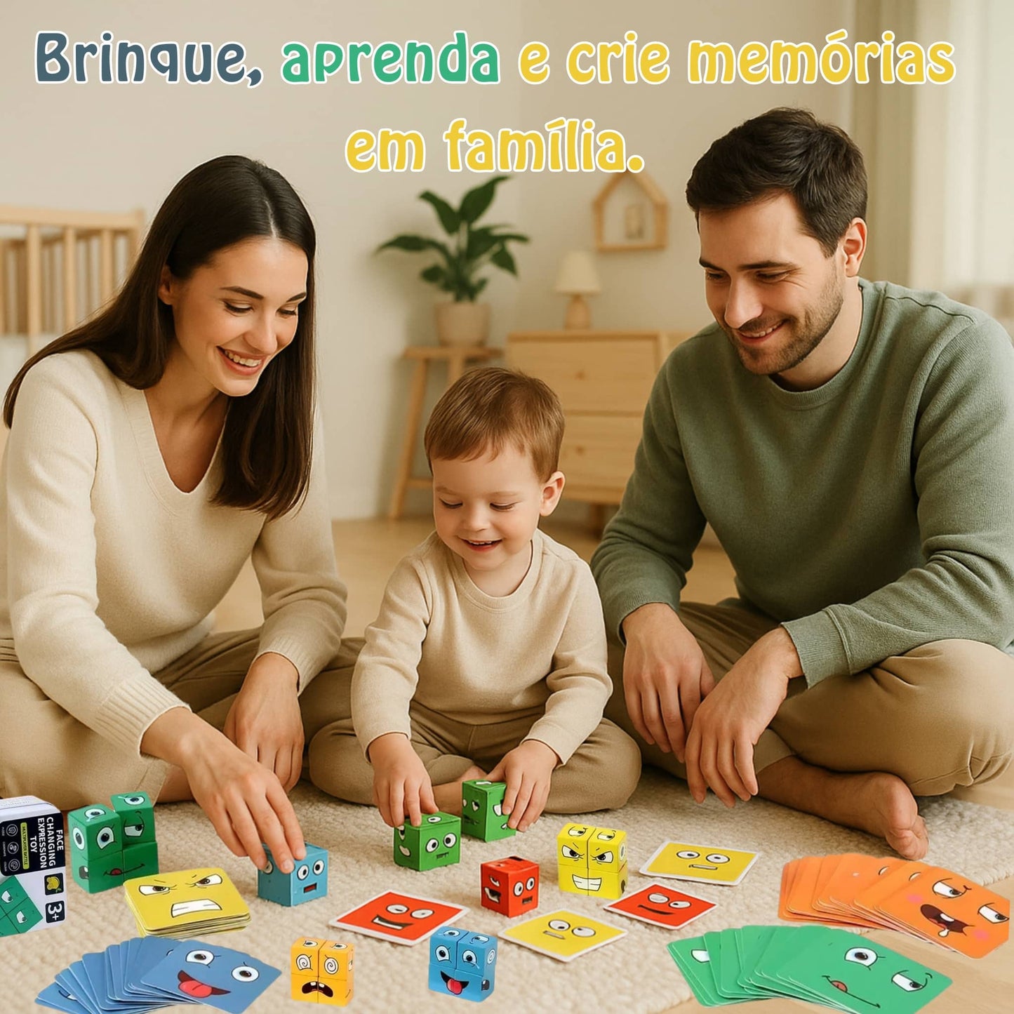 Cubo de emoções™- Briquedo que une a família