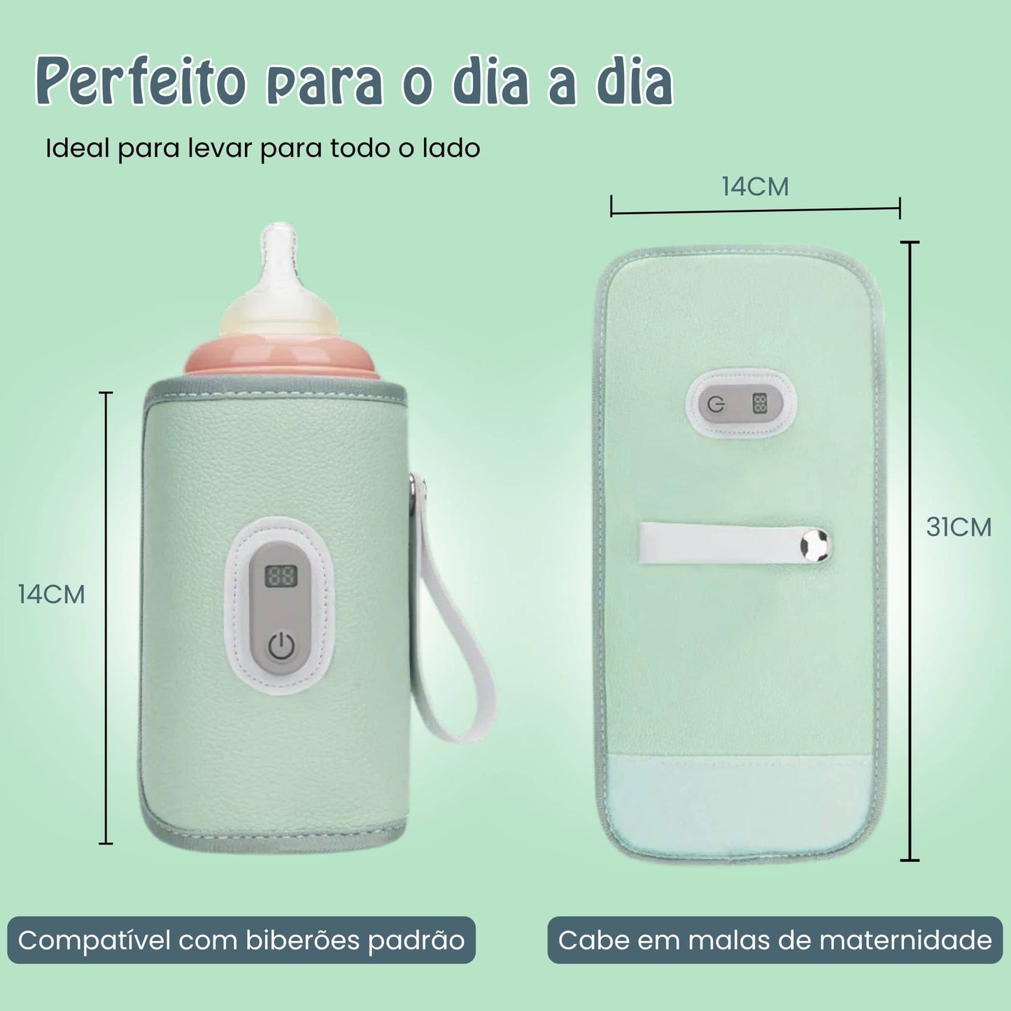 Aquecedor Portátil com Ecrã Digital