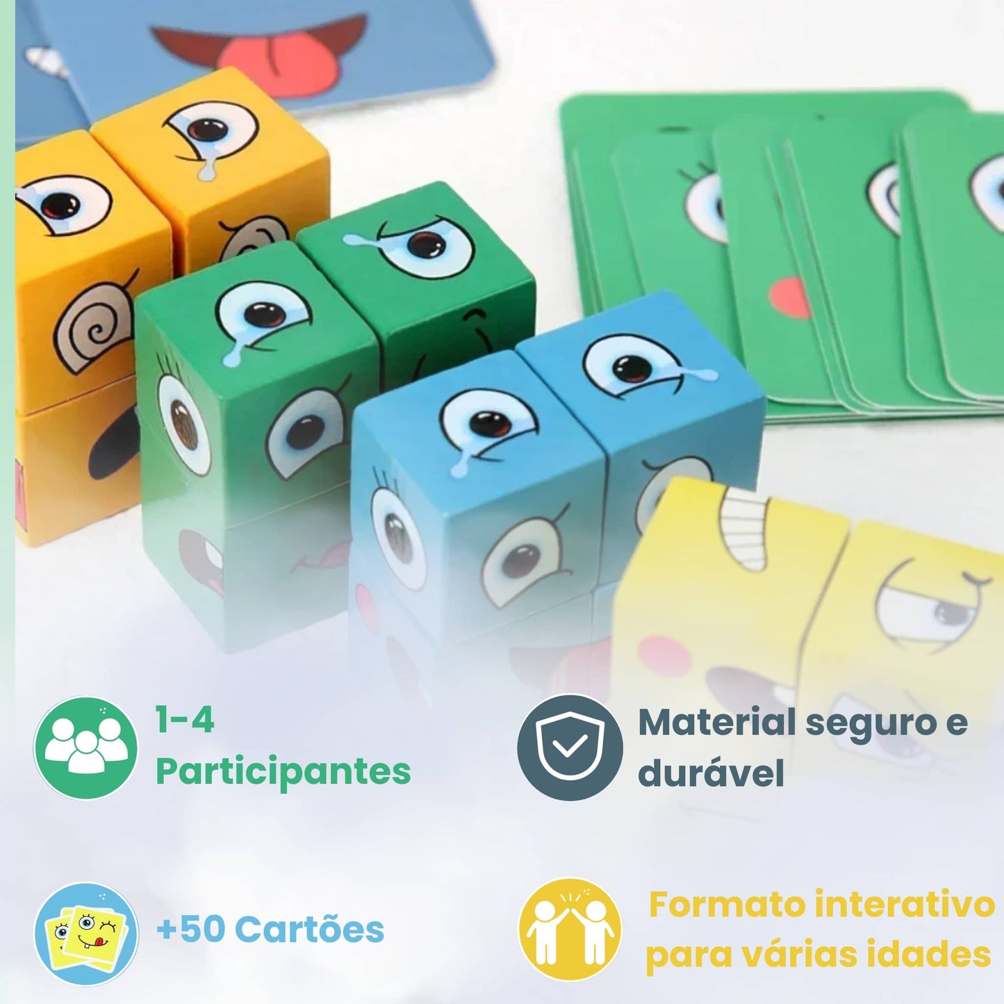 Cubo de emoções™- Briquedo que une a família