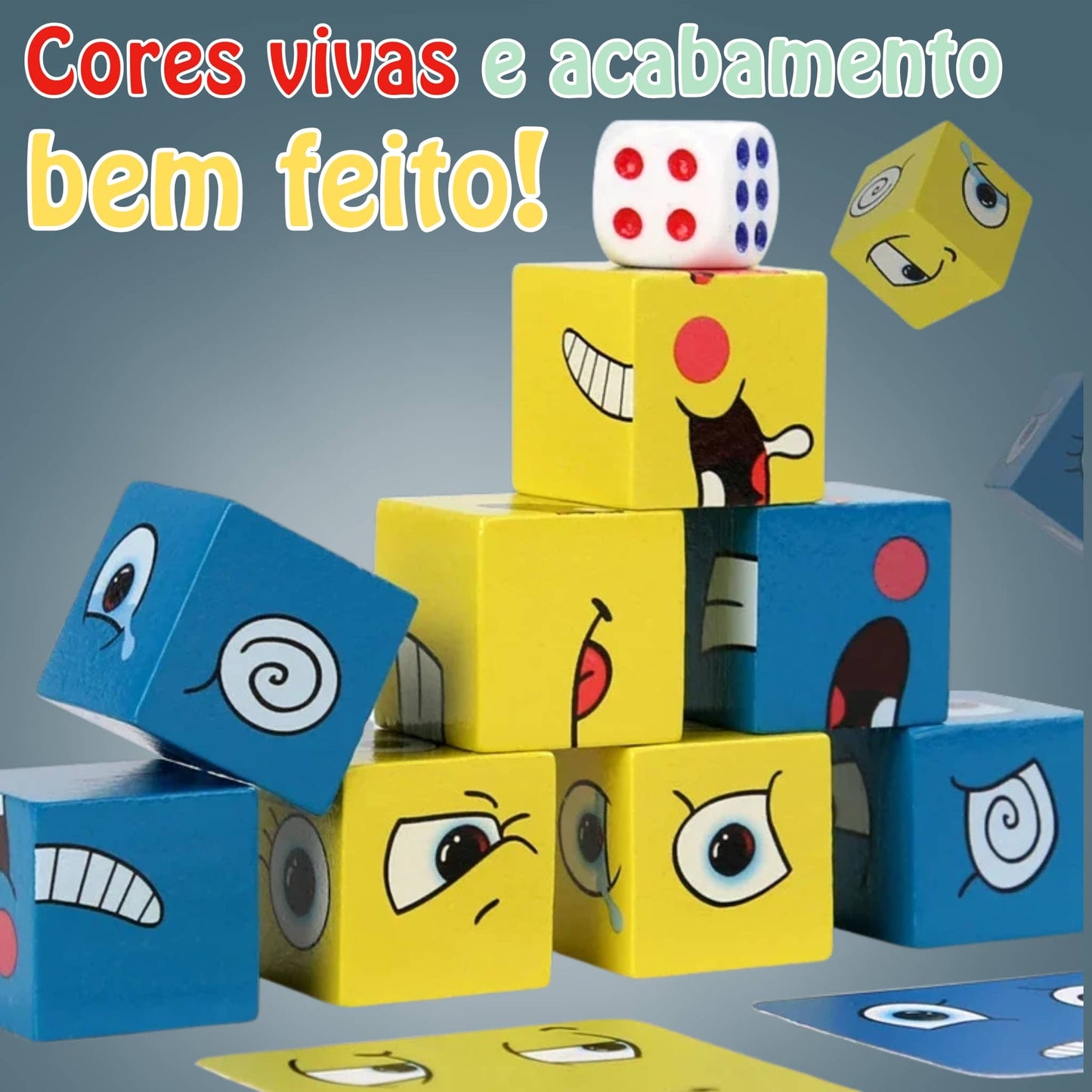 Cubo de emoções™- Briquedo que une a família