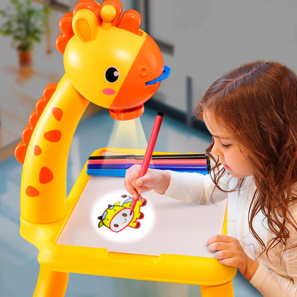 Girafa Artista™ - Mesa Projetora de desenhos para crianças