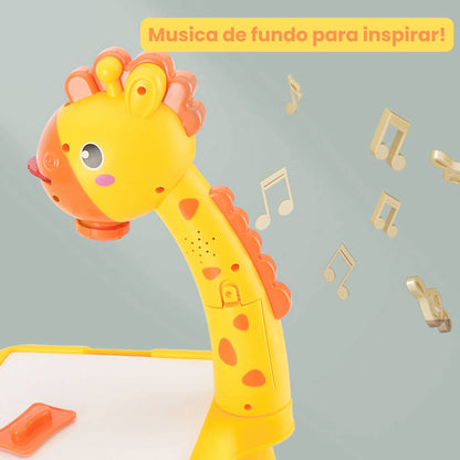 Girafa Artista™ - Mesa Projetora de desenhos para crianças