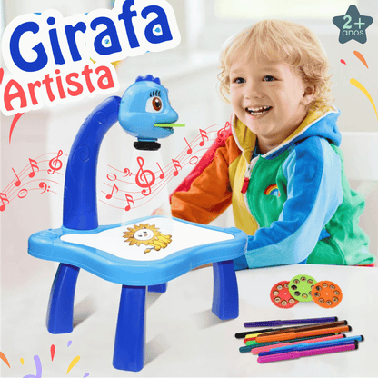 GIRAFA ARTISTA™ - Mesa Projetora de desenhos para crianças