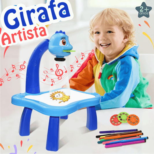 GIRAFA ARTISTA™ - Mesa Projetora de desenhos para crianças